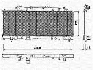 MAGNETI MARELLI 350213159000 radiatorius, variklio aušinimas 
 Aušinimo sistema -> Radiatorius/alyvos aušintuvas -> Radiatorius/dalys
46472572