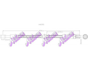 Brovex-Nelson H4295 stabdžių žarnelė 
 Stabdžių sistema -> Stabdžių žarnelės
562364, 562373, 90495787, 90539252