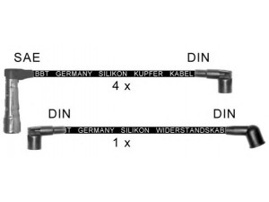 BBT ZK1020 uždegimo laido komplektas 
 Kibirkšties / kaitinamasis uždegimas -> Uždegimo laidai/jungtys
60537826, 60537945, 60537946, 60538409
