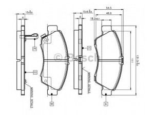 BOSCH 0 986 TB2 233 stabdžių trinkelių rinkinys, diskinis stabdys 
 Techninės priežiūros dalys -> Papildomas remontas
04650-SAA-900, 06450-S2G-000, 06450-S2G-J01