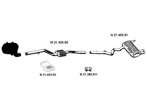 EBERSPÄCHER 212155 išmetimo sistema 
 Išmetimo sistema -> Išmetimo sistema, visa