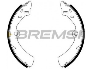 BREMSI GF0916 stabdžių trinkelių komplektas 
 Techninės priežiūros dalys -> Papildomas remontas
5221080050, 5320080810, 5321080050