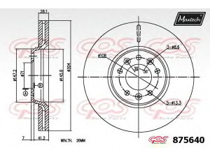 MAXTECH 875640.6880 stabdžių diskas 
 Dviratė transporto priemonės -> Stabdžių sistema -> Stabdžių diskai / priedai
1440027088, 9467548587, 9467548588