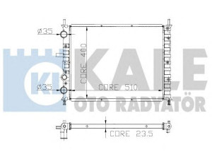 KALE OTO RADYATÖR 231200 radiatorius, variklio aušinimas 
 Aušinimo sistema -> Radiatorius/alyvos aušintuvas -> Radiatorius/dalys
71735369, 7767815