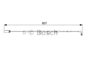 BOSCH 1 987 473 058 įspėjimo kontaktas, stabdžių trinkelių susidėvėjimas 
 Stabdžių sistema -> Susidėvėjimo indikatorius, stabdžių trinkelės
34 35 6 773 017, 34 35 6 783 230