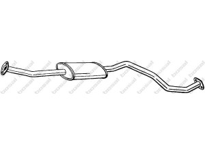 BOSAL 285-441 vidurinis duslintuvas 
 Išmetimo sistema -> Duslintuvas
20300-BH61B, 20300-BH61C