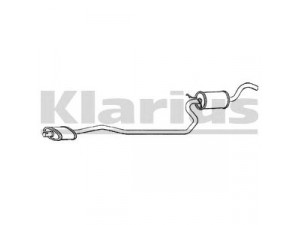 KLARIUS 270080 vidurinis duslintuvas 
 Išmetimo sistema -> Duslintuvas
5026797, 6189450