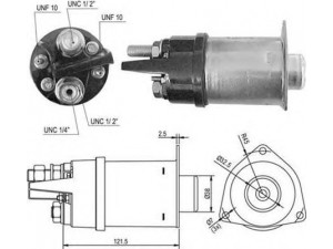 MAGNETI MARELLI 940113050424 solenoidinis jungiklis, starteris