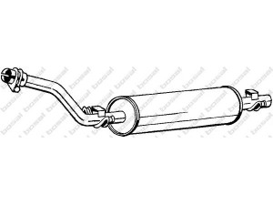 BOSAL 175-019 galinis duslintuvas 
 Išmetimo sistema -> Duslintuvas
114 490 05 15, 114 490 29 21, 115 490 07 15