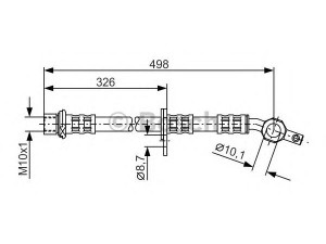 BOSCH 1 987 481 105 stabdžių žarnelė 
 Stabdžių sistema -> Stabdžių žarnelės
90947 02669, 90947 02751