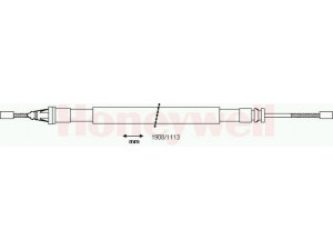 BENDIX 433120B trosas, stovėjimo stabdys 
 Stabdžių sistema -> Valdymo svirtys/trosai
4745Z4