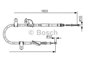 BOSCH 1 987 482 080 trosas, stovėjimo stabdys 
 Stabdžių sistema -> Valdymo svirtys/trosai
26051 FC000