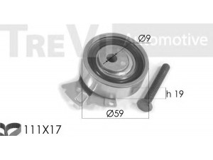 TREVI AUTOMOTIVE KD1130 paskirstymo diržo komplektas 
 Techninės priežiūros dalys -> Papildomas remontas
1606368, 1606369, 93188125, 93188126