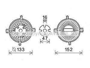 AVA QUALITY COOLING MSC496 sankaba, radiatoriaus ventiliatorius 
 Aušinimo sistema -> Radiatoriaus ventiliatorius
1162000122, 1162000522