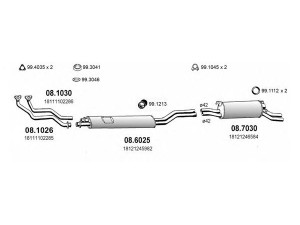 ASSO ART0365 išmetimo sistema 
 Išmetimo sistema -> Išmetimo sistema, visa