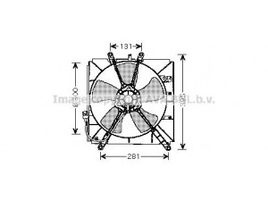 AVA QUALITY COOLING TO7505 ventiliatorius, radiatoriaus