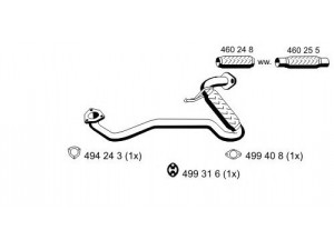 ERNST 330473 išleidimo kolektorius 
 Išmetimo sistema -> Išmetimo vamzdžiai
1 029 676, 1 050 787, 1 492 211