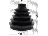FEBEST 0217P-R51R gofruotoji membrana, kardaninis velenas 
 Ratų pavara -> Gofruotoji membrana
C9241-EB31B, TDR500080