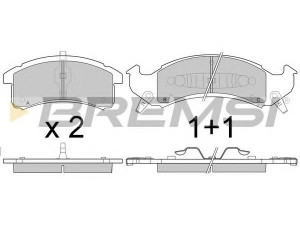 BREMSI BP2789 stabdžių trinkelių rinkinys, diskinis stabdys 
 Techninės priežiūros dalys -> Papildomas remontas
12510001, 12510027, 18024917, 12510001