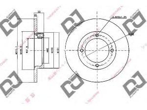 DJ PARTS BD2045 stabdžių diskas 
 Dviratė transporto priemonės -> Stabdžių sistema -> Stabdžių diskai / priedai
A00133251A, 96052404, 30005701