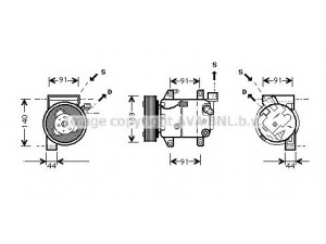 AVA QUALITY COOLING DNK005 kompresorius, oro kondicionierius 
 Oro kondicionavimas -> Kompresorius/dalys
926004M500, 926009F500, 926009F501