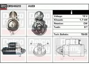 DELCO REMY DRS4620 starteris 
 Elektros įranga -> Starterio sistema -> Starteris
068911023P, 068911023PX, 068911023R
