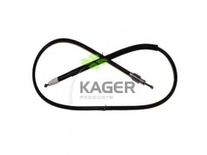 KAGER 19-1802 trosas, stovėjimo stabdys 
 Stabdžių sistema -> Valdymo svirtys/trosai
95542414110, 7L0609721A