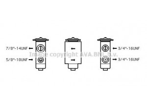 AVA QUALITY COOLING JR1038 išsiplėtimo vožtuvas, oro kondicionavimas 
 Oro kondicionavimas -> Vožtuvai
CAC8169, 0351.0001, 3510001