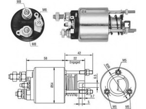 MAGNETI MARELLI 940113050436 solenoidinis jungiklis, starteris