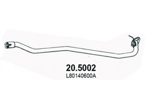 ASSO 20.5002 išleidimo kolektorius 
 Išmetimo sistema -> Išmetimo vamzdžiai
L80140600, L80140600A, L80140600B
