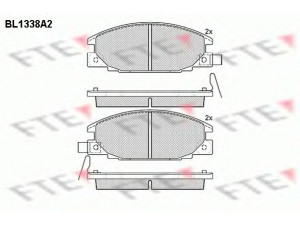 FTE BL1338A2 stabdžių trinkelių rinkinys, diskinis stabdys 
 Techninės priežiūros dalys -> Papildomas remontas
94461155, 8-94461-155, 8-94461-155-0