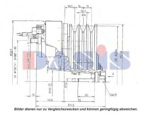 AKS DASIS 851271N magnetinė sankaba, oro kondicionieriaus kompresorius