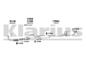 KLARIUS 330859U išmetimo sistema 
 Išmetimo sistema -> Išmetimo sistema, visa