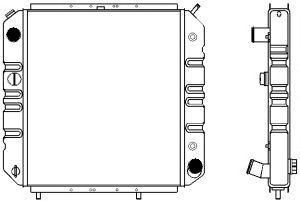 SAKURA  Automotive 1631-0202 radiatorius, variklio aušinimas
