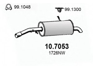 ASSO 10.7053 galinis duslintuvas 
 Išmetimo sistema -> Duslintuvas
1726NW, 1726ZH, 173045, 1730C5