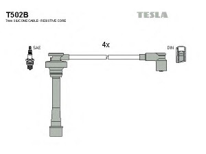 TESLA T502B uždegimo laido komplektas 
 Kibirkšties / kaitinamasis uždegimas -> Uždegimo laidai/jungtys
MD183124, MD193015, MD198216, MD310297