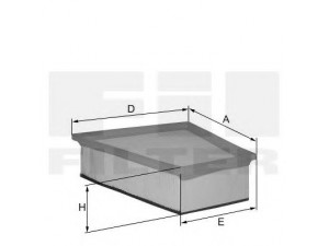 FIL FILTER HP 2273 oro filtras 
 Techninės priežiūros dalys -> Techninės priežiūros intervalai
16 54 654 34R, 82 00 820 859