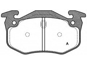 OPEN PARTS BPA0144.70 stabdžių trinkelių rinkinys, diskinis stabdys 
 Techninės priežiūros dalys -> Papildomas remontas
7701203919, 7701204036, 7701204664