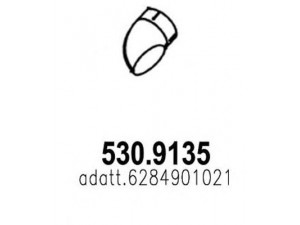ASSO 530.9135 išleidimo kolektorius 
 Išmetimo sistema -> Išmetimo vamzdžiai
6284901021