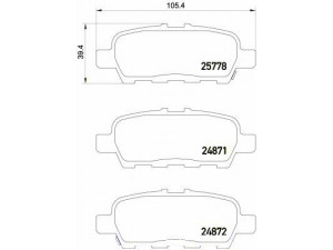 BREMBO P 56 087 stabdžių trinkelių rinkinys, diskinis stabdys 
 Techninės priežiūros dalys -> Papildomas remontas
D40601BN0A, D40601MB0A, D4M60EG50C