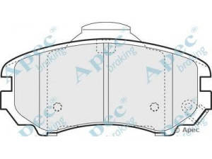 APEC braking PAD1384 stabdžių trinkelių rinkinys, diskinis stabdys 
 Techninės priežiūros dalys -> Papildomas remontas
2CA2058101, 2EA1158101, 38A8158101
