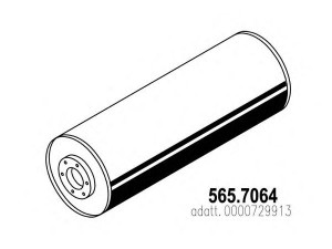 ASSO 565.7064 vidurinis / galinis duslintuvas
729913