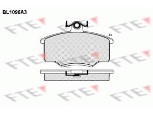 FTE BL1096A3 stabdžių trinkelių rinkinys, diskinis stabdys 
 Techninės priežiūros dalys -> Papildomas remontas
323 215 901 E, 811 698 151 B, 853 698 151 B