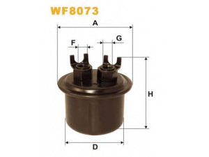 WIX FILTERS WF8073 kuro filtras 
 Techninės priežiūros dalys -> Papildomas remontas
16010SH3932, 16900SH3A30, 16900SH3A31