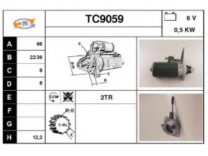 SNRA TC9059 starteris