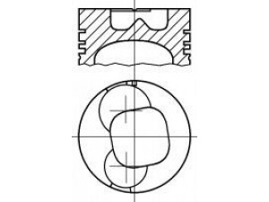 NÜRAL 87-248000-30 stūmoklis 
 Variklis -> Cilindrai/stūmokliai
8943406202