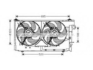 PRASCO CN7518 ventiliatorius, radiatoriaus 
 Aušinimo sistema -> Oro aušinimas
1250E9, 1250F9, 125474, 1308R9