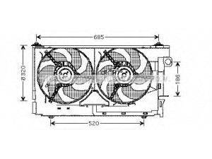 AVA QUALITY COOLING CN7522 ventiliatorius, radiatoriaus 
 Aušinimo sistema -> Oro aušinimas
125334, 125467, 1308H4, 125334