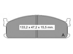 VEMA 834320 stabdžių trinkelių rinkinys, diskinis stabdys
94130145, 94137937, 94337740, 94337742