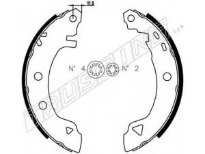 TRUSTING 004.008 stabdžių trinkelių komplektas 
 Techninės priežiūros dalys -> Papildomas remontas
0060750207, 0060750466, 0060750472